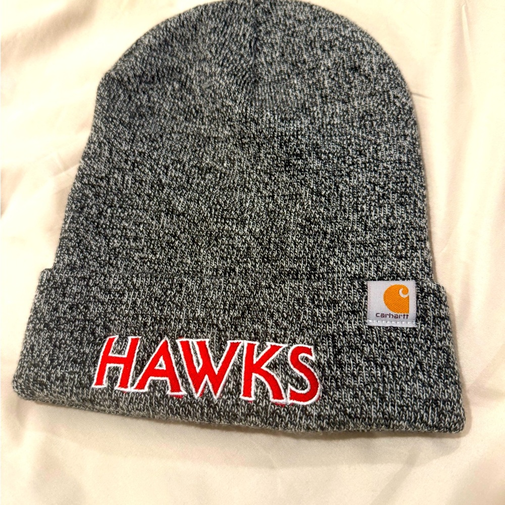 Carhartt beanie hat. Hawks embroidered. Never worn.